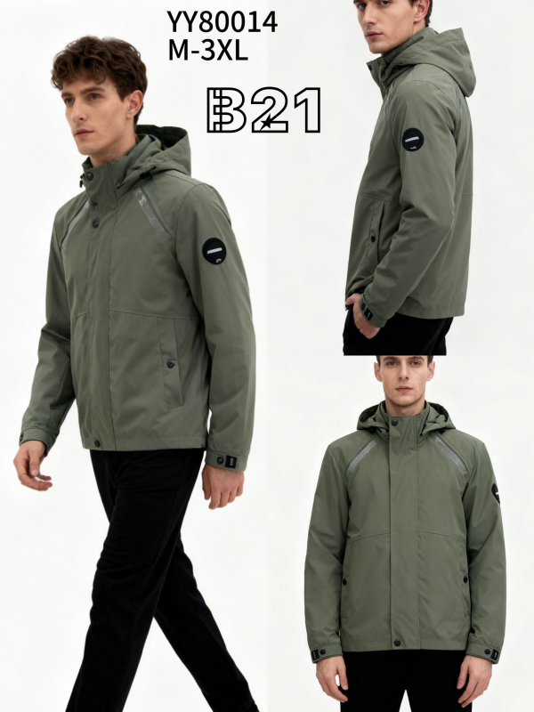 Kurtka męska cienka Roz M-3XL, 1 Kolor Paczka 5 szt